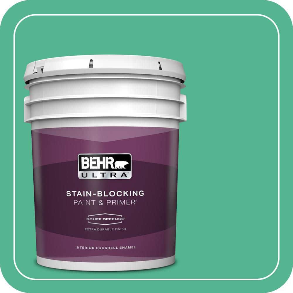 5 gal. #MQ4-16 Aruba Green Extra Durable Eggshell Enamel Interior Paint & Primer price history on PriceWatchPro