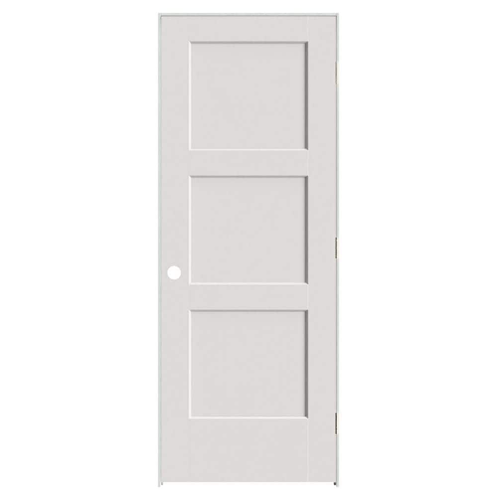 Calden 30 in. x 80 in. 3P Left-Hand Inswing Hollow Core Primed Composite Single Prehung Interior Door 4-9/16 in. Jamb price history on PriceWatchPro