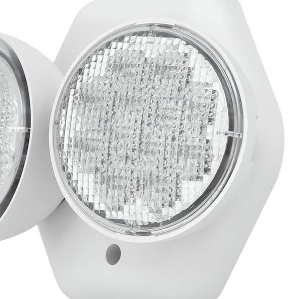 PE2EU Collection 1-Watt White Integrated LED Emergency Light