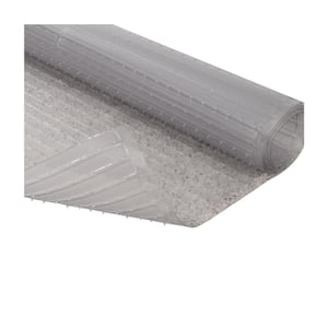 Floor Protector for Deep Pile Carpet Clear Easy-to-Clean Plastic Mat 27 in. x 25 ft.