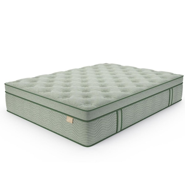 King Medium Firm 12 in. Hybrid Gel Memory Foam Euro Top Mattress, Motion Isolation and Bed-in-a-Box Mattress﻿