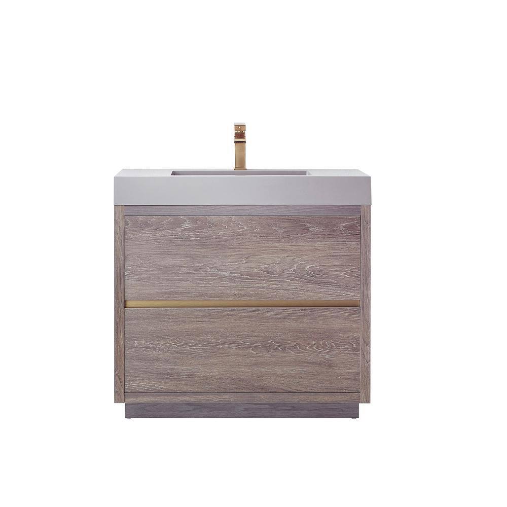 ROSWELL Huesca 36 in. W x 20 in. D x 33.9 in. H Bath Vanity in North