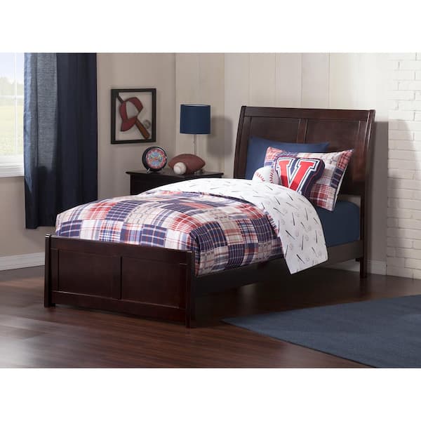 AFI Portland Espresso Twin Traditional Bed with Matching Foot Board