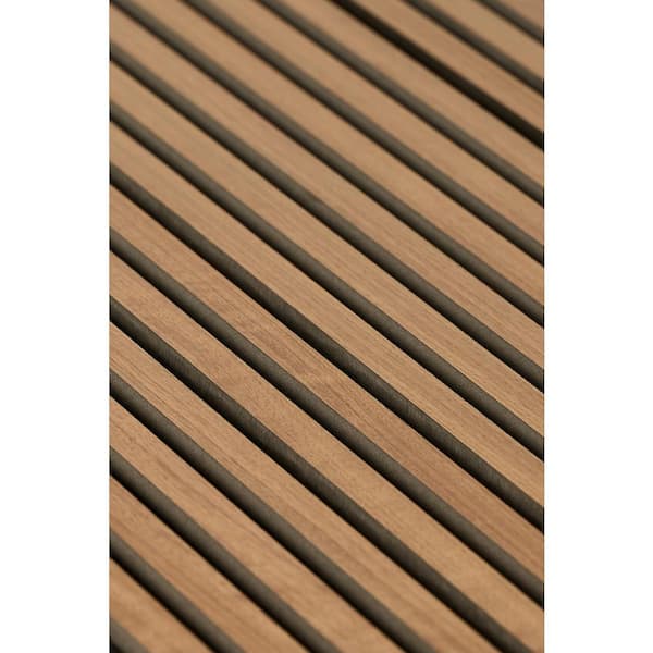 Natural African Walnut Acoustic Slat Wood Panels 9ft 99208 - The