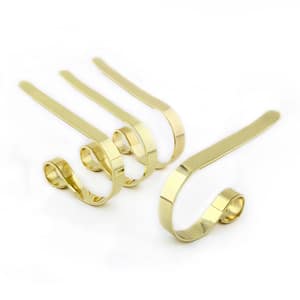 3 in. Brass Stocking Holder (4-Pack)