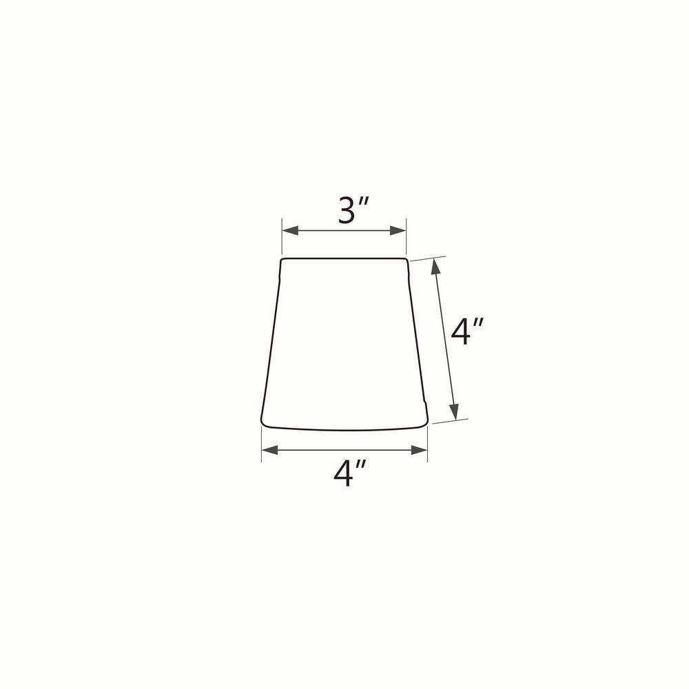 Beige Linen Empire Chandelier Lamp Shades, Set of 6