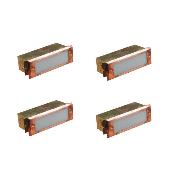 Illumine 1-Light 18-Watt Low Voltage Raw Copper Outdoor Pathlight (4-Pack)