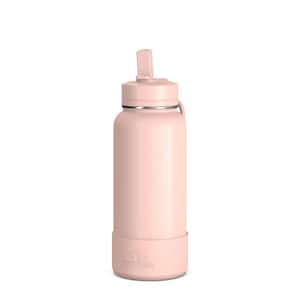 Tervis Glacier 32 oz. White Standard Wide Mouth Water Bottle Powder Coated  Standard Lid 1357435 - The Home Depot