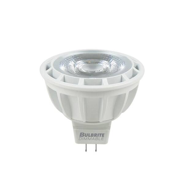 Bulbrite 50W Equivalent Soft Daylight Light MR16 Dimmable LED Narrow Flood Enclosed Rated Light Bulb