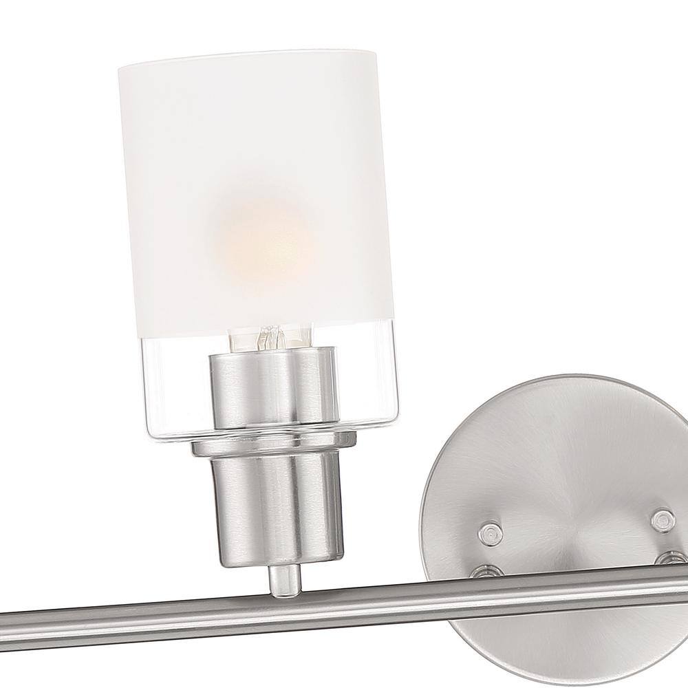 Cedar Lane 31" Brushed Nickel 4-Light Vanity Fixture