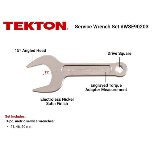 41,46,50 mm Service Wrench Set (3-Piece)