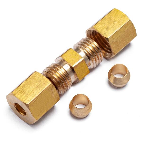 LTWFITTING 1/2-Inch OD 90 Degree Compression Union Elbow,Brass Compression  Fitting(Pack of 100)