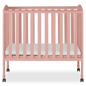 2in1 Dusty Pink Folding Portable Crib