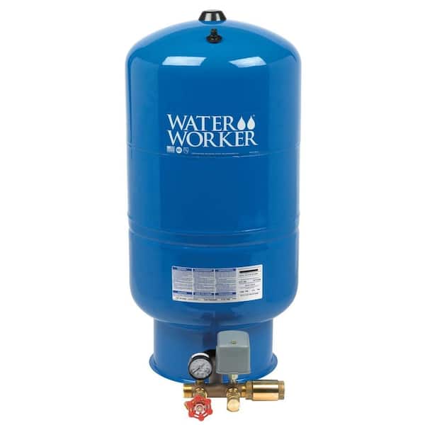 HT32B Vertical Water Pressure Pump Well Steel Tank Faucet Hot Tub Washer 32 Gal 