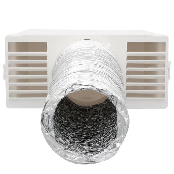4 ft. Indoor Dryer Vent Transition Kit for 4 in. dia Duct, with Plastic Lint Reservoir
