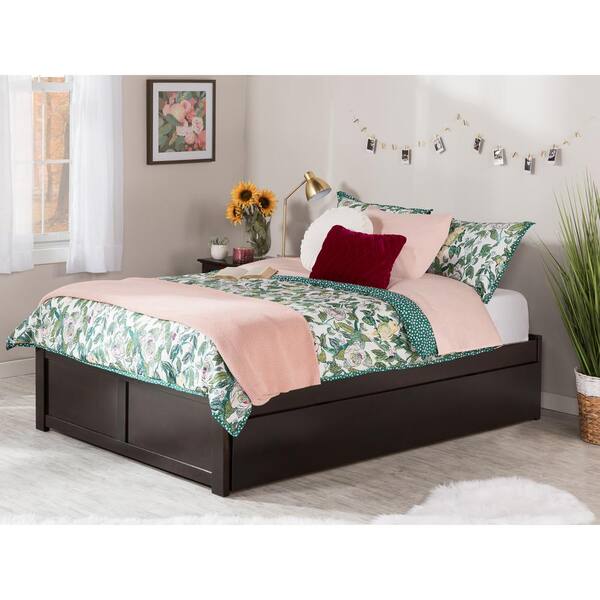Atlantic Furniture Concord Queen Bed, Extra Long Bed Frame Full Size