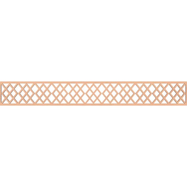 Ekena Millwork Hadley Fretwork 0.25 in. D x 46.5 in. W x 6 in. L Alder Wood Panel Moulding