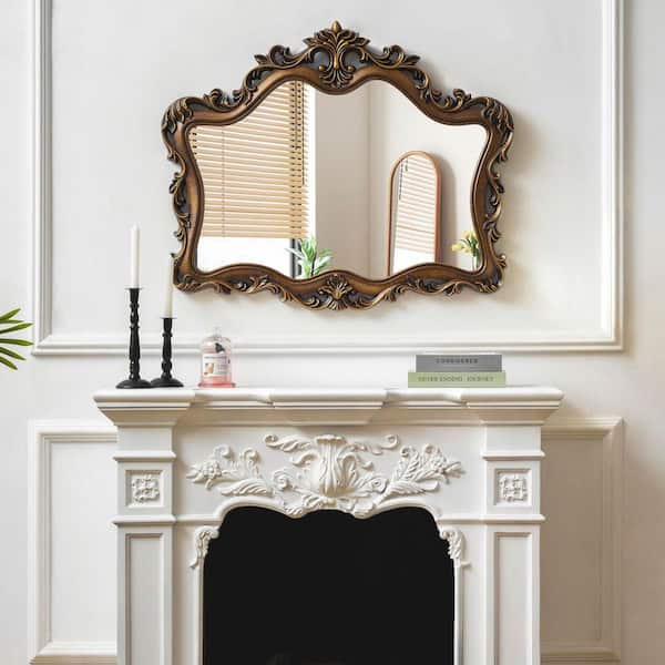 THKSHOUZ Antique Bronze 37.2 in x 31.1 in. H Vintage Arch Resin