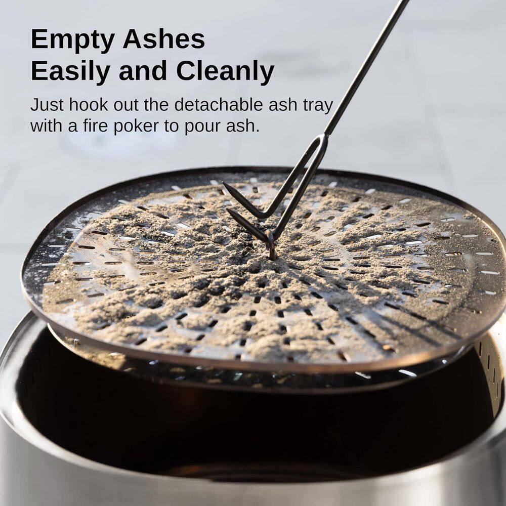 East Oak 17'' Stainless Steel Smokeless Outdoor Fire Pit