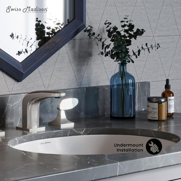 Swiss Madison Monaco 18 in. Oval Under-Mount Bathroom Sink in