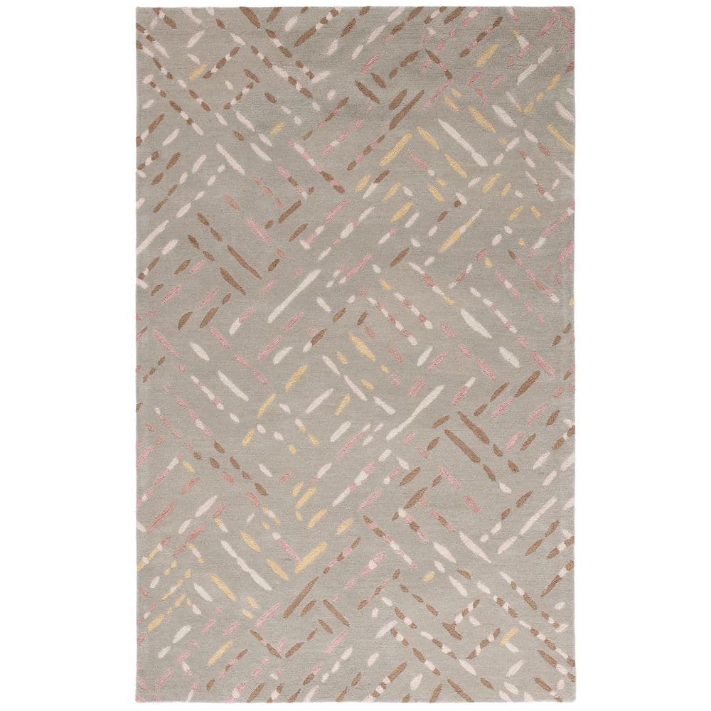 Metro 4 ft. x 6 ft. Taupe/Pink Geometric Maze Area Rug price history on PriceWatchPro