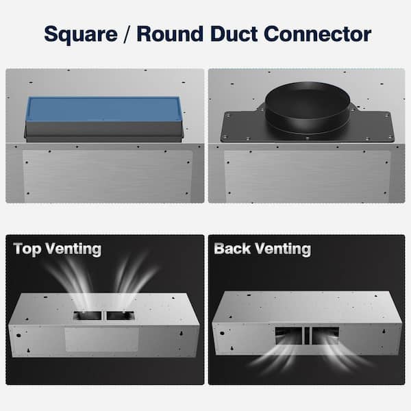 30 in. 380 CFM Ducted Under Cabinet Range Hood in Stainless Steel with Mesh Filters and Push Buttons