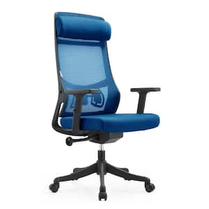 Adjustable Office Chair Ergonomic Mesh Back Computer Chair Lumbar Support with Armrest Dale Series in Blue