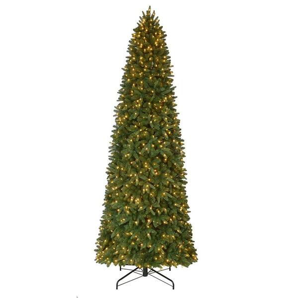 Unbranded 12 ft. Pre-Lit LED Sierra Nevada Quick Set Artificial Christmas Slim Tree x 3,662 Tips with 900 Indoor Warm White Lights