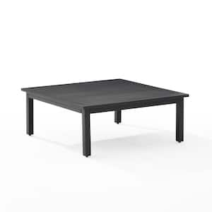 Clark Matte Black Metal Outdoor Coffee Table