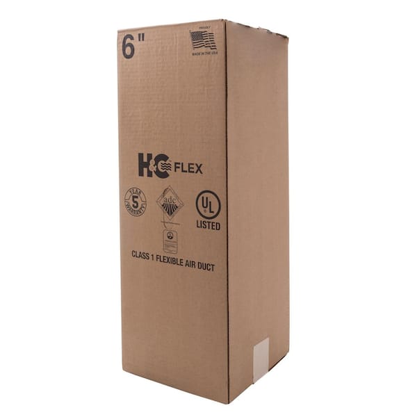 Everbilt 12 in. x 25 ft. R8 Insulated Flexible Duct Silver Jacket