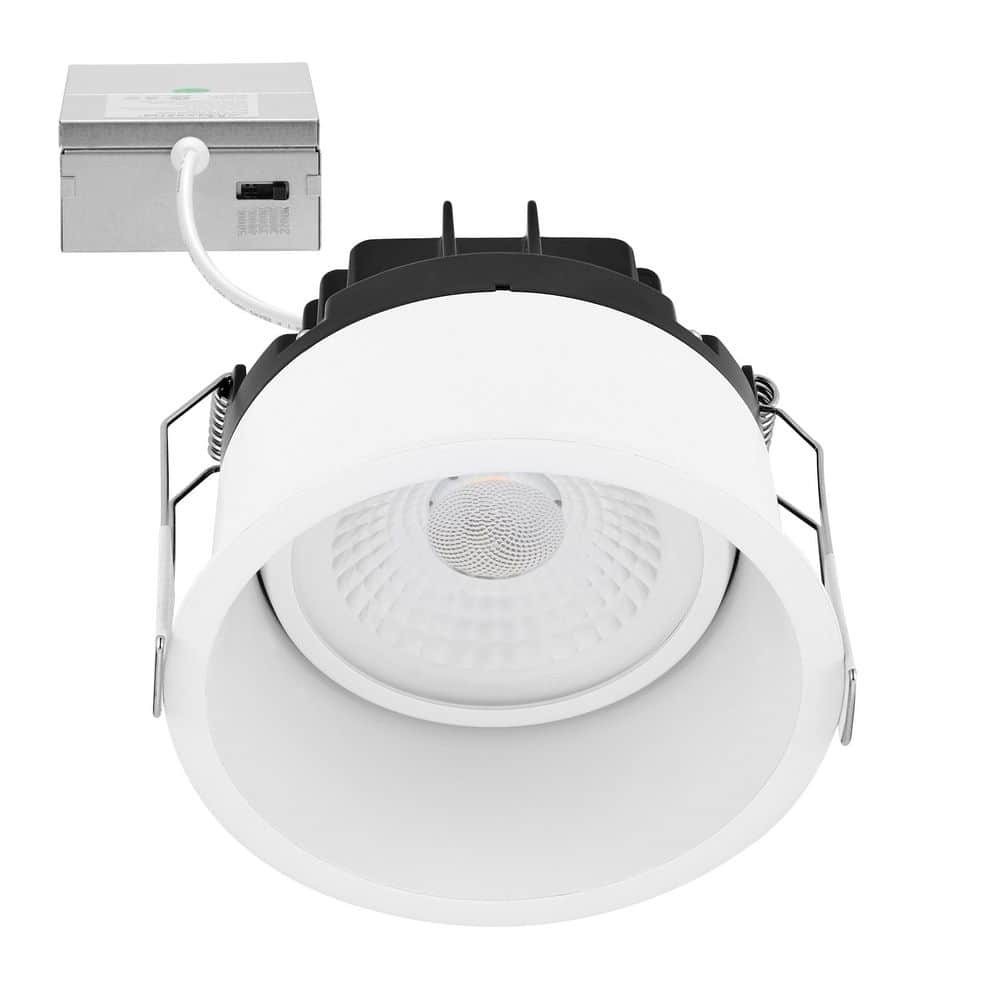 4 in. 5 CCT Adjustable LED Slim Regressed Eyeball Gimbal Downlight, 1100 Lumens Color Selectable, 360° Rotation price history on PriceWatchPro