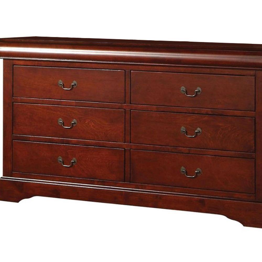 Antique Gray 60" Sophisticated Dresser with Dovetail Drawers