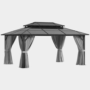 Sizzim 20 ft. x 12 ft. Steel Frame Double Polycarbonate Roof