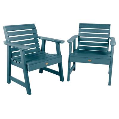 Weatherly Rocking Chair Highwood Weatherly Nantucket Blue Recycled Plastic Outdoor Rocking ...