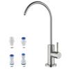 ruiling Lead-free Single Handle Beverage Faucet in Stainless Steel Brushed Nickel ATKH-174-1