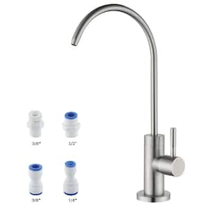 Lead-free Single Handle Beverage Faucet in Stainless Steel Brushed Nickel