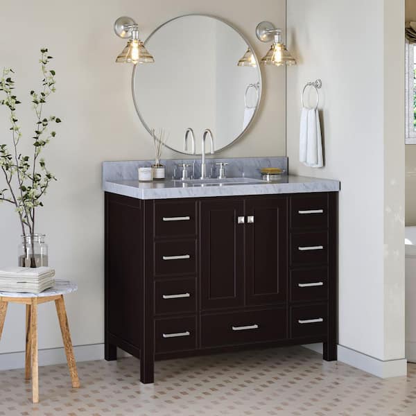 36 Inch Bathroom Cabinet Vanity Shaker Espresso Right Drawers