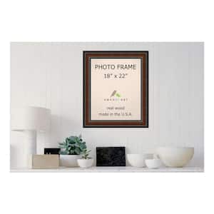 Cyprus 18 in. x 22 in. Brown Walnut Picture Frame
