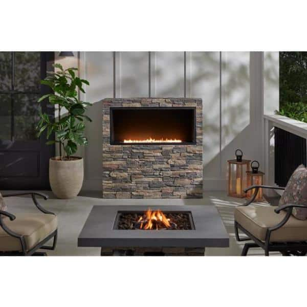 Home Decorators Collection 48 in. W x 48 in. H Envirostone Propane Gas ...