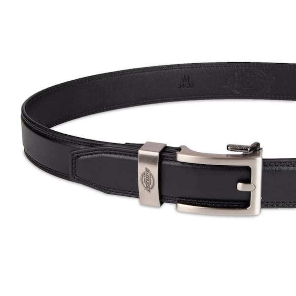New Brand Q Men's faux leather Belt Adjustable Strap Black Plain up to 58" waist 