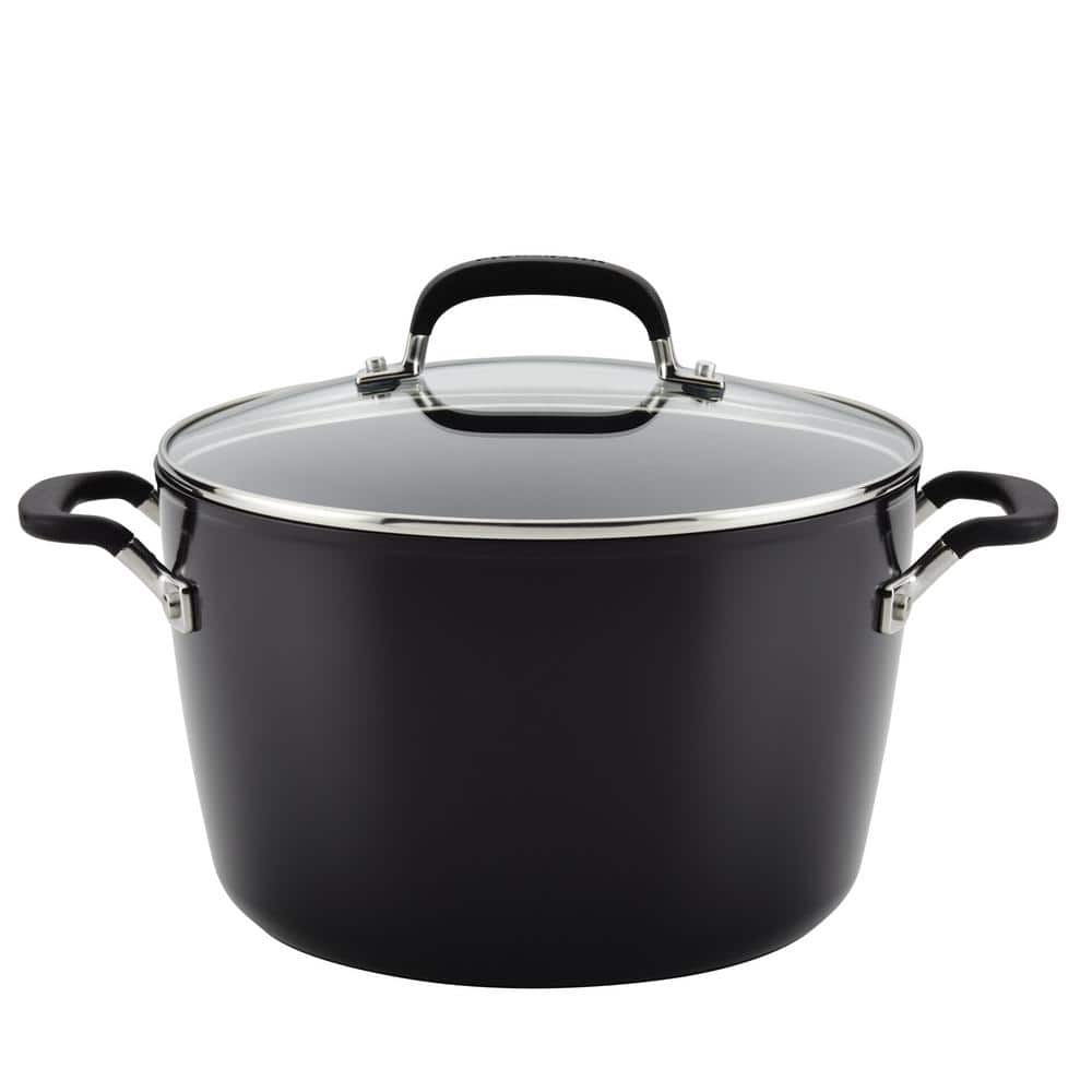 KitchenAid 5pc Cookware set NEW NIB Pot Pan Lid Non-Stick Hard Anodized 