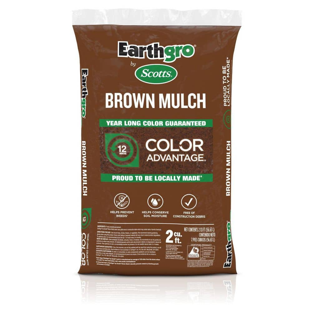 Earthgro 2 cu. ft. Brown Mulch 647185 - The Home Depot