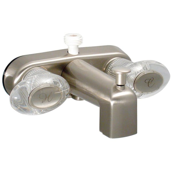 Valterra Catalina Two-Handle 4 in. Tub/Shower Faucet - Brushed Nickel