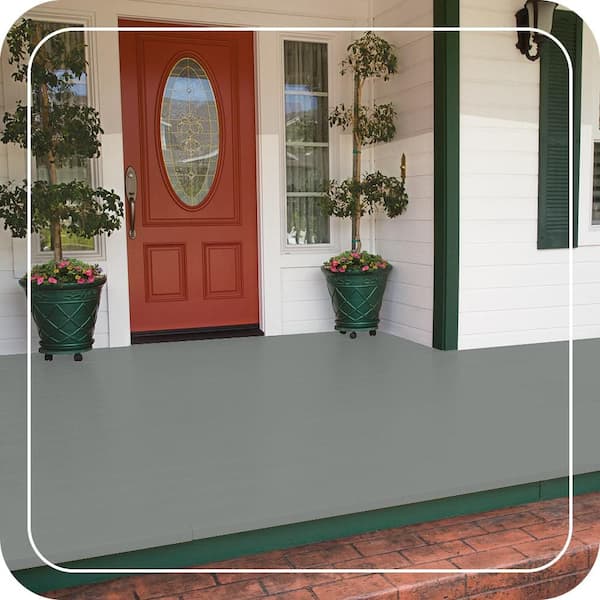 1 gal. #PPU11-16 Brampton Gray Gloss Enamel Interior/Exterior Porch and Patio Floor Paint