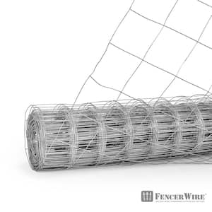 5 ft. x 100 ft. 16-Gauge Galvanized Welded Wire Fence, 4 in. x 4 in. Big Opening for Vegetables, Garden Fruits & Animals