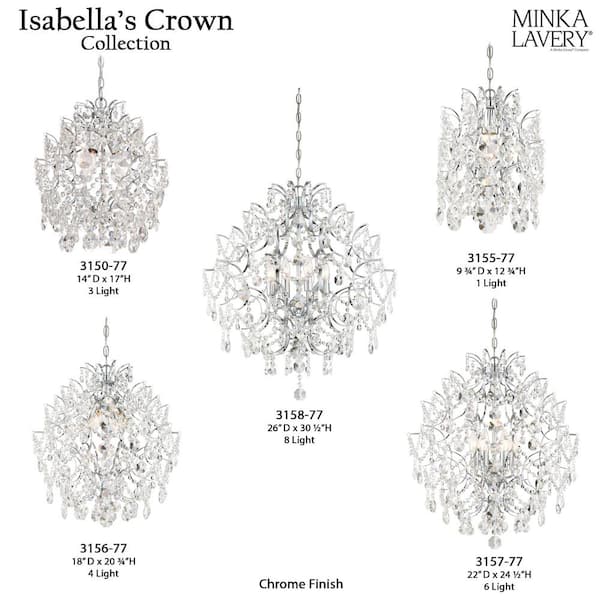 Minka Lavery 3-Light Chrome Mini Chandelier 3150-77 - The Home Depot