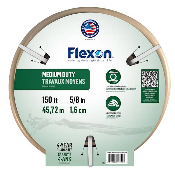 5/8 in. Dia x 150 ft. Medium Duty Water Hose