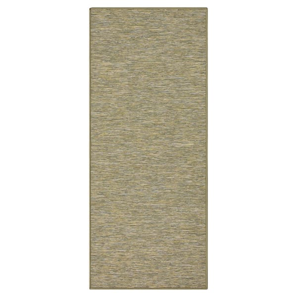 Ottomanson Cannes Collection Tonal Design 2x5 Reversible Non Shedding Indoor/Outdoor Runner Rug, 2 ft. x 5 ft., Green