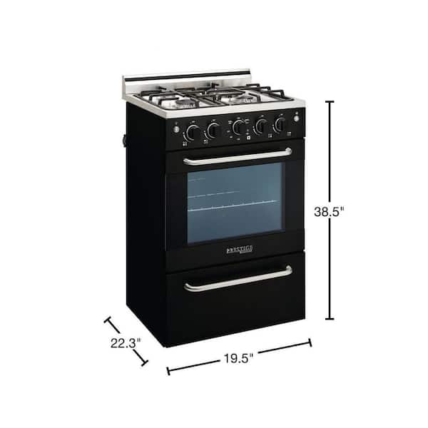 Unique Classic 20 Inch Off-Grid Gas Oven Range Combo