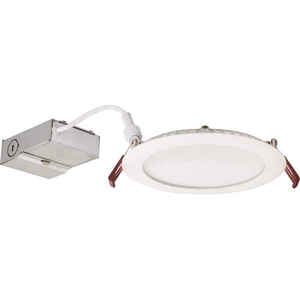 Lithonia Lighting WF6 Ultra-Thin Wafer 6 in. White Dimmable Integrated LED Recessed Kit